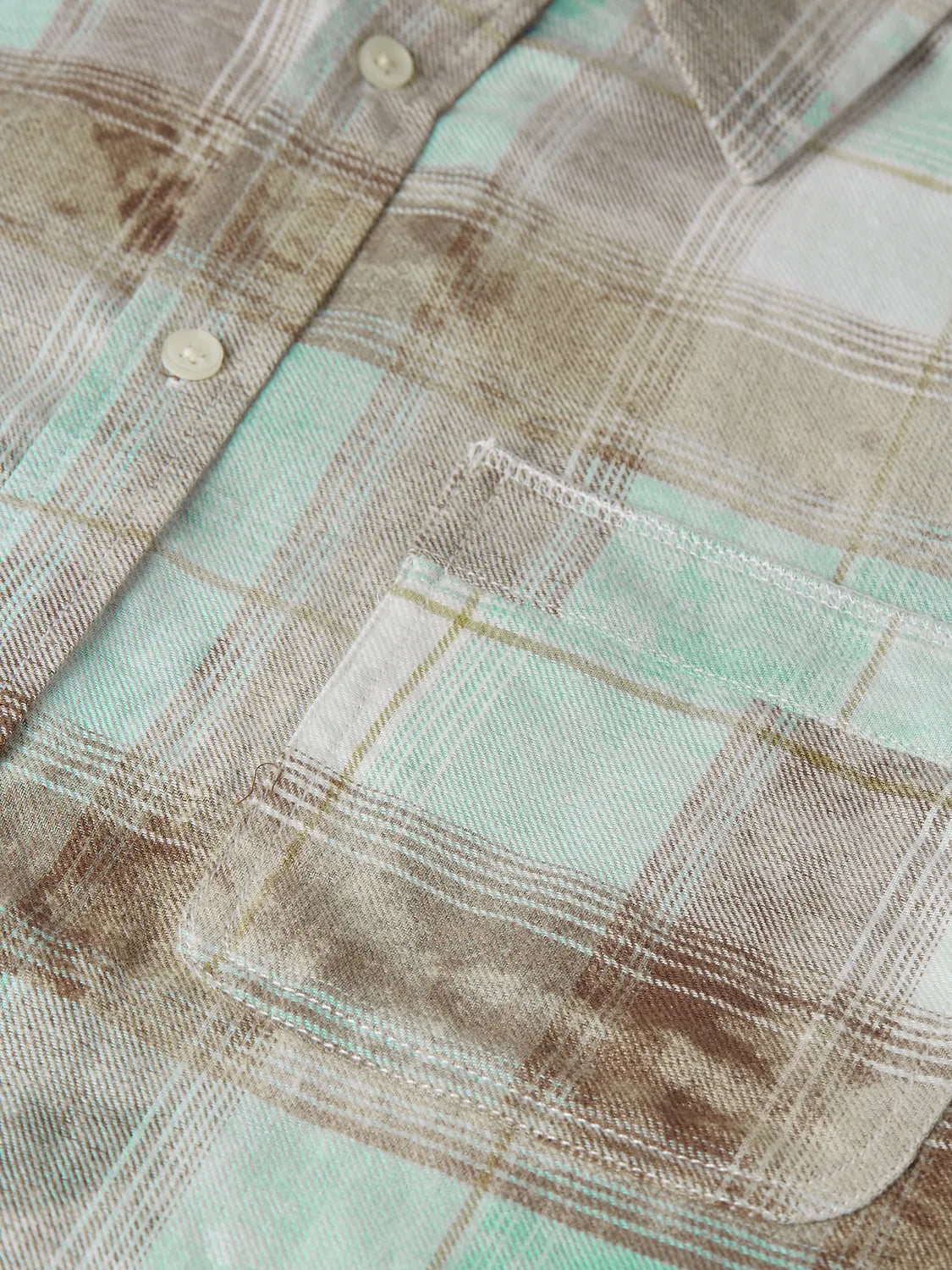 Washed Check Relaxed-Fit Shirt