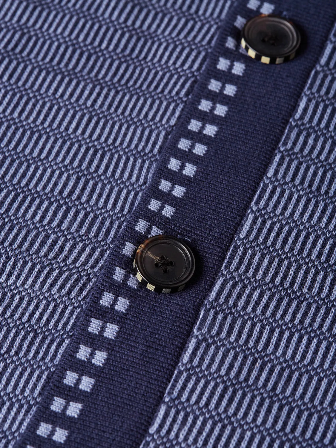 Polo Dropped Shoulder Cardigan