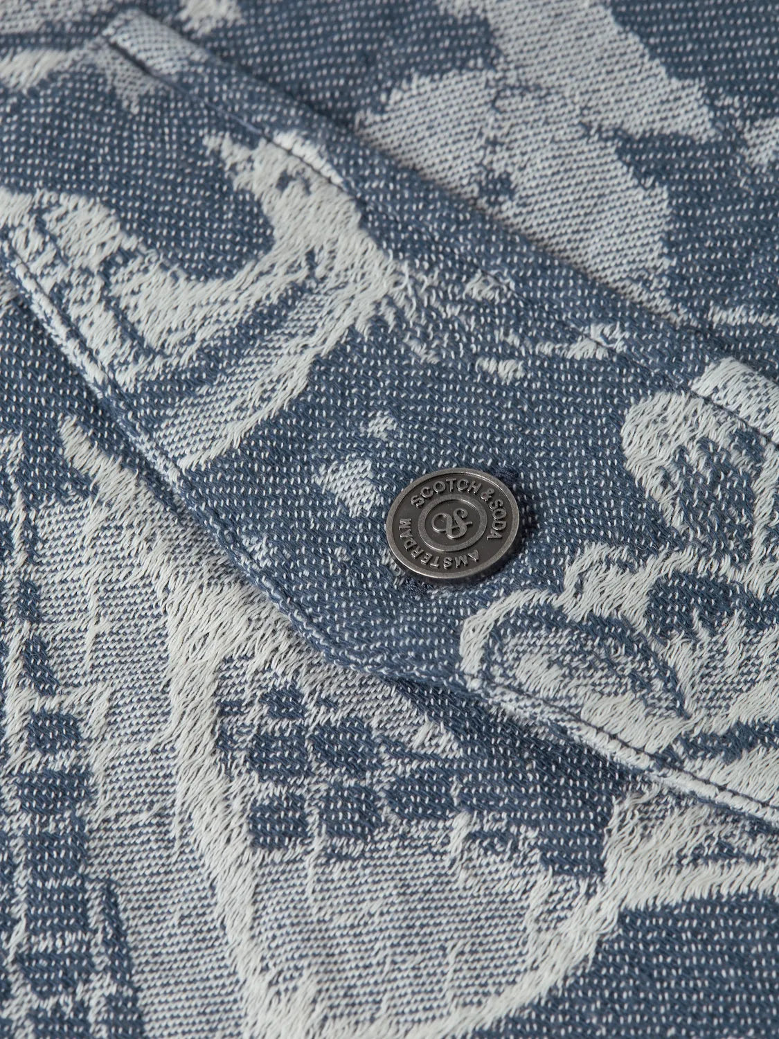 Scotch & Soda x Royal Delft Jacquard Trucker Jacket
