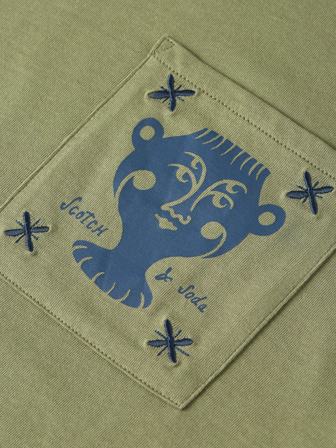 Chest Pocket With Artwork Relaxed-Fit T-Shirt