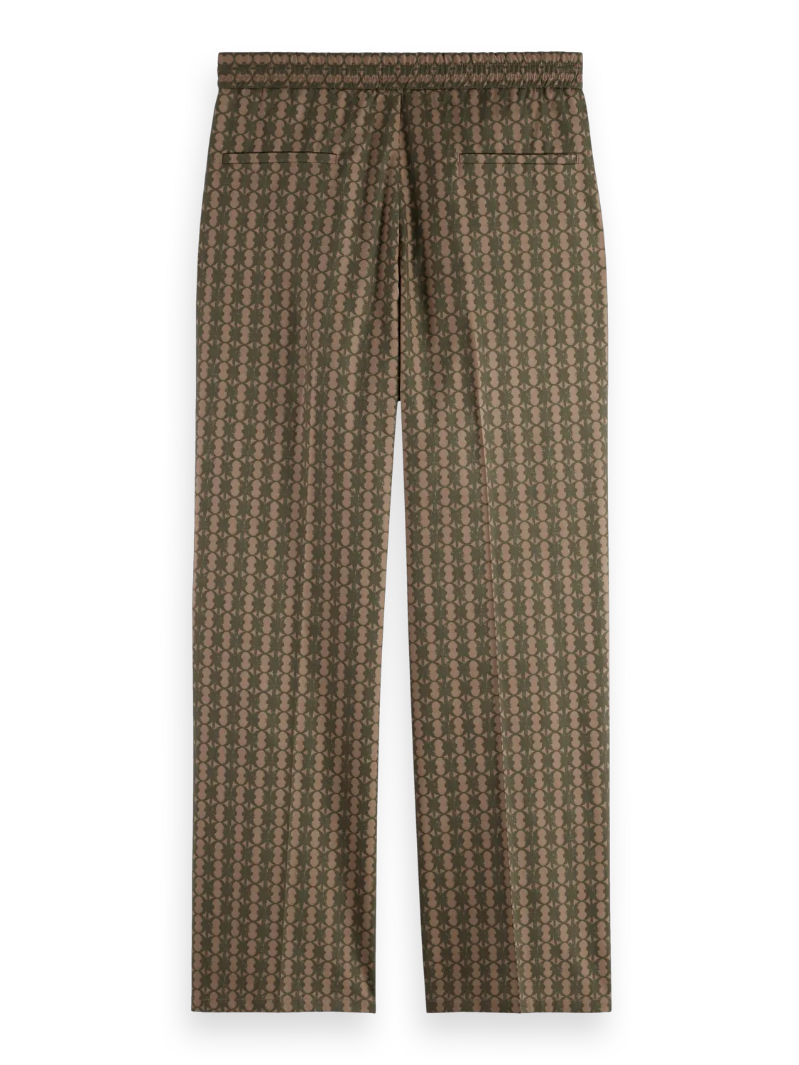 Straight Fit Printed Cotton-Blend Jogger
