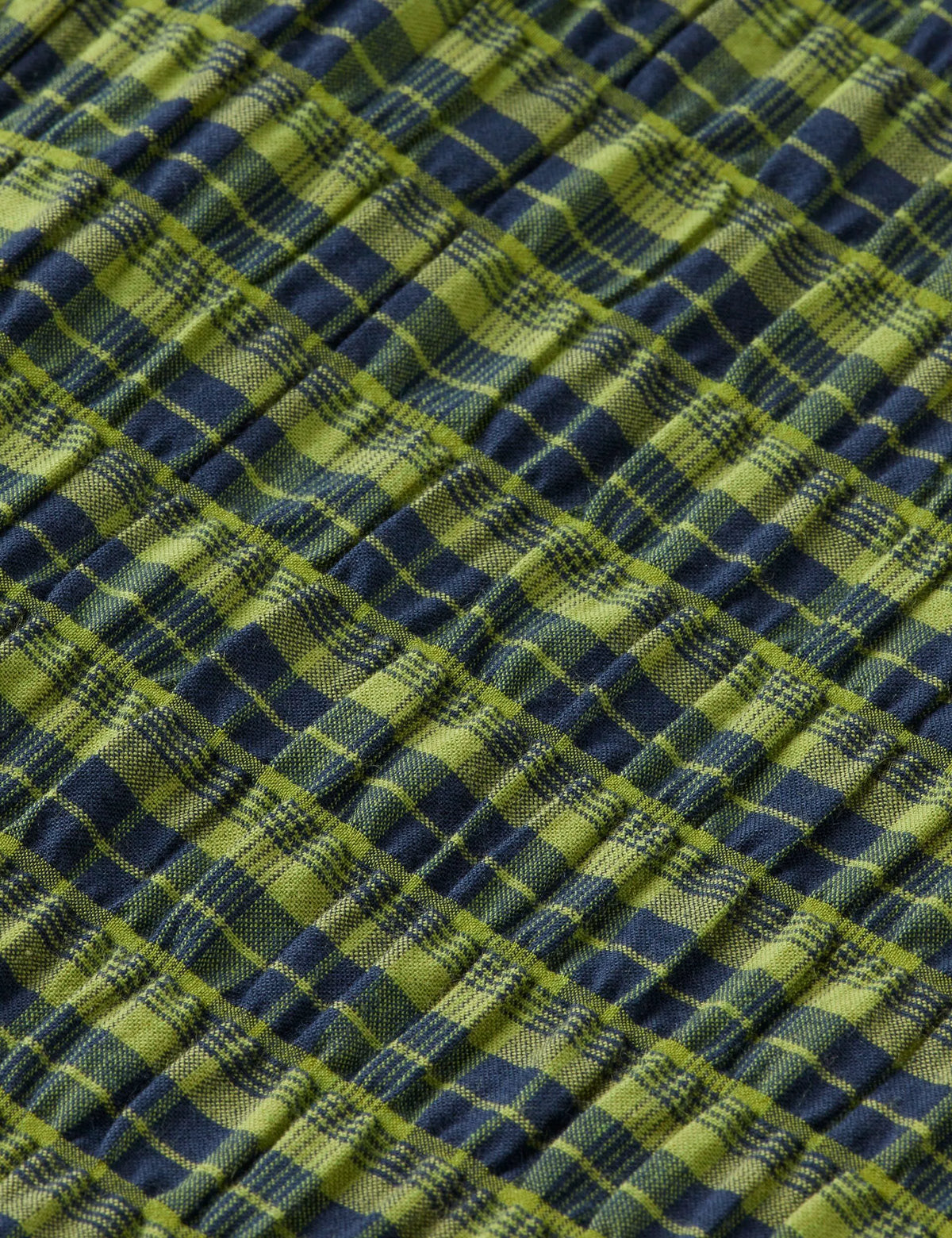 Crinkle checked shirt