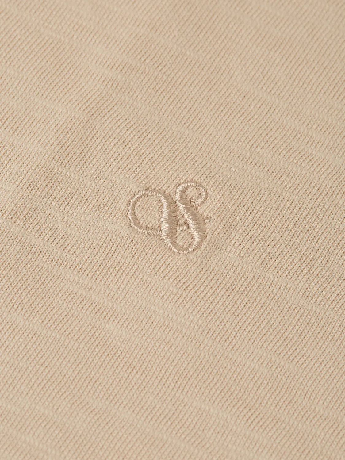 Ampersand Embroidery V-Neck T-Shirt