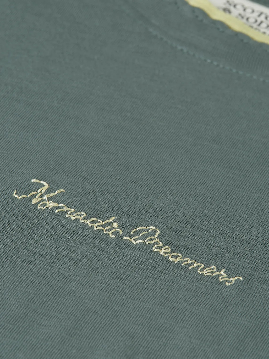 Chest Embroidery Regular-Fit T-Shirt