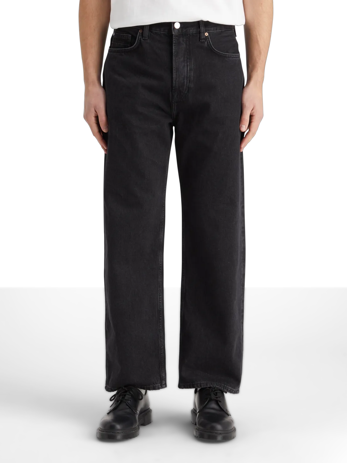Essentials — The Pitch Loose Fit Jeans | Black Buzz