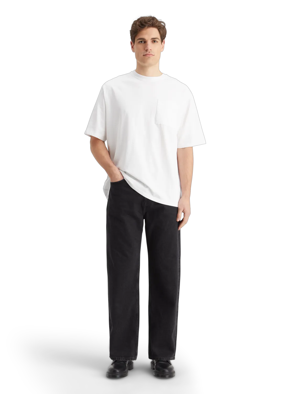 Essentials — The Pitch Loose Fit Jeans | Black Buzz