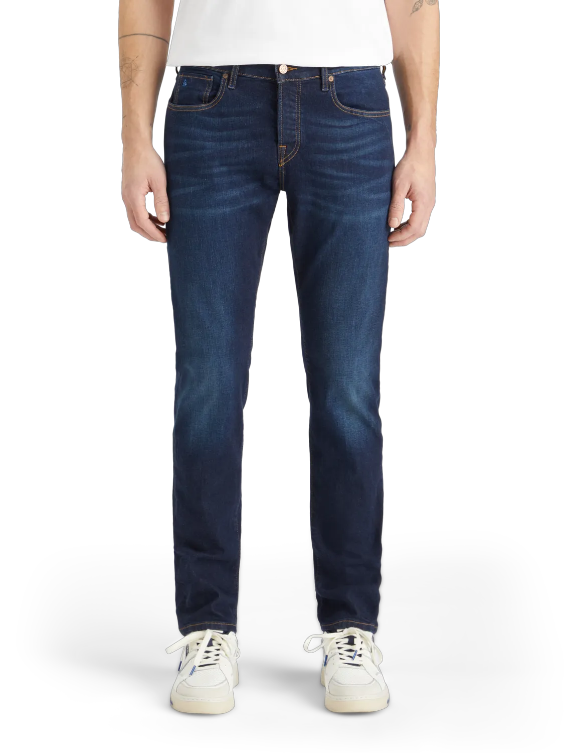 Essentials — Ralston Regular Slim Jeans | Beaten Blue