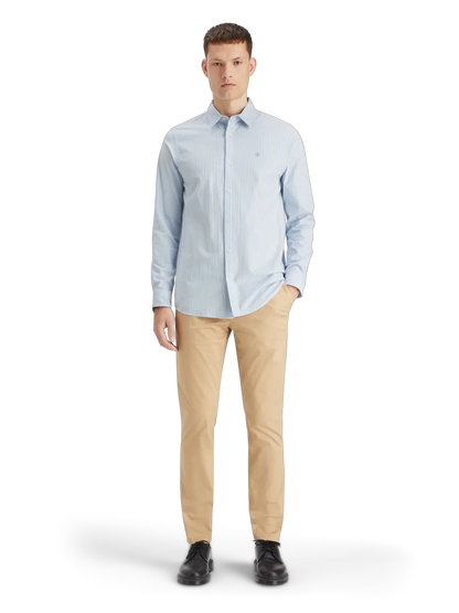 Essentials — Oxford Stripe Button Down Shirt