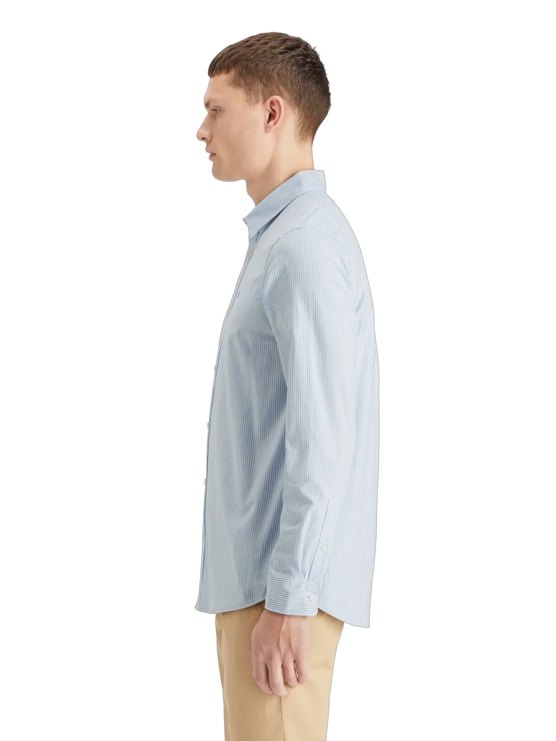 Essentials — Oxford Stripe Button Down Shirt