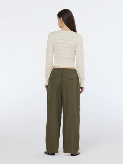 Ivy Mid-Rise Wide-Leg Cargo Pant
