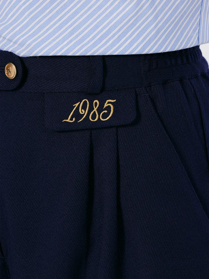 Gabardine Twill Pleated Short
