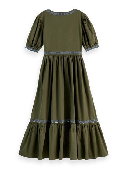 Embroidered Maxi Dress