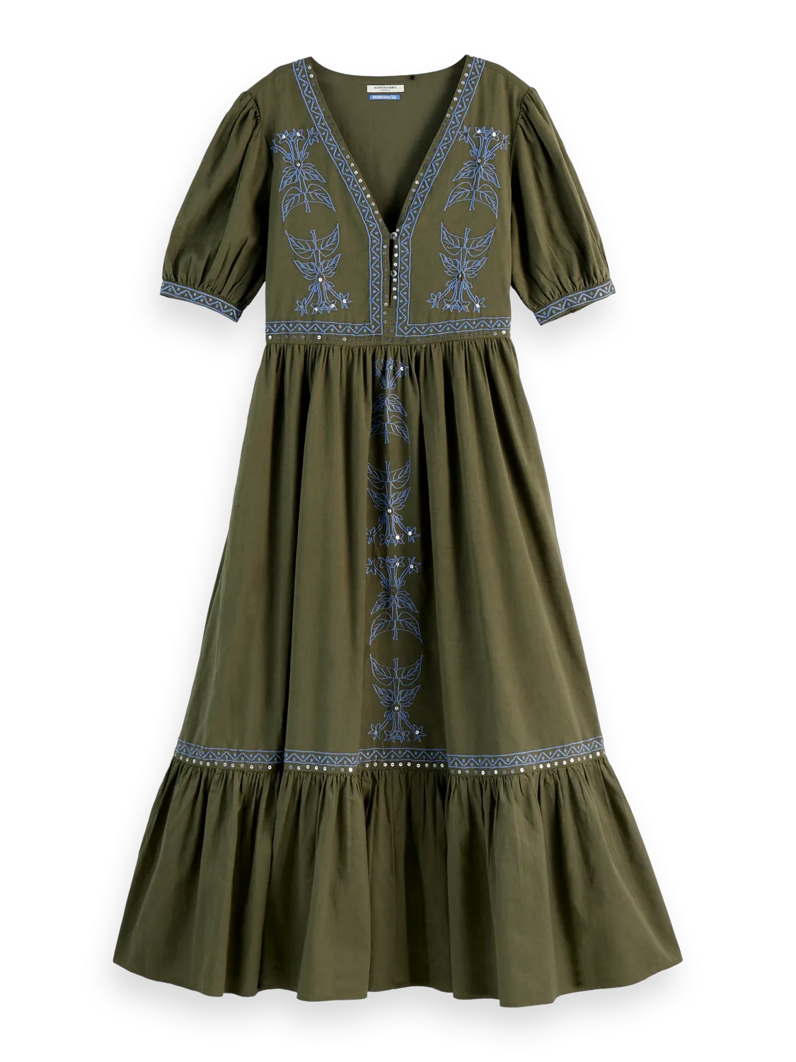 Embroidered Maxi Dress