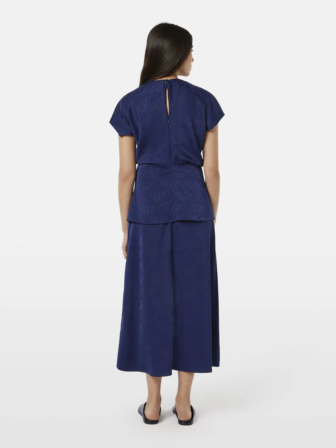 Satin Jacquard Top