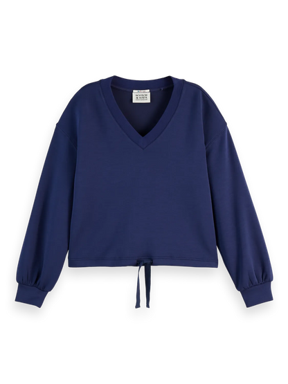 V-Neck Modal Sweatshirt