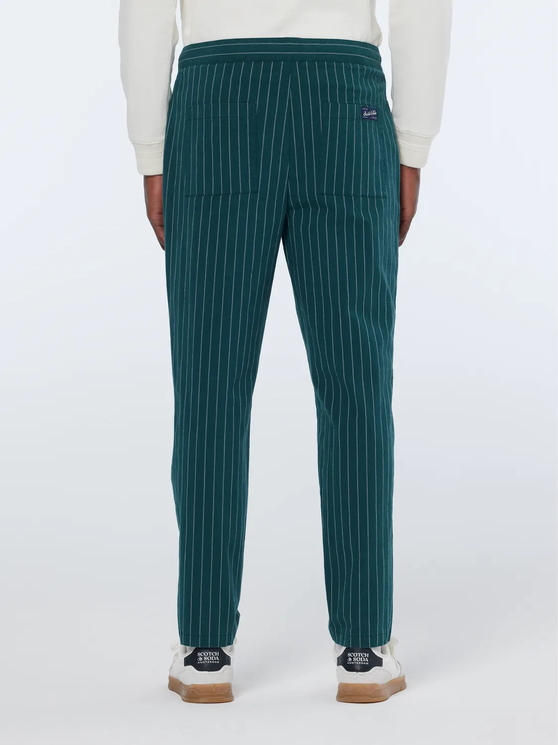 Fave Sporty Cotton-Blend Pinstripe Jogger