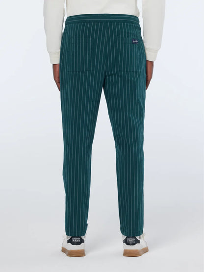 Fave Sporty Cotton-Blend Pinstripe Jogger