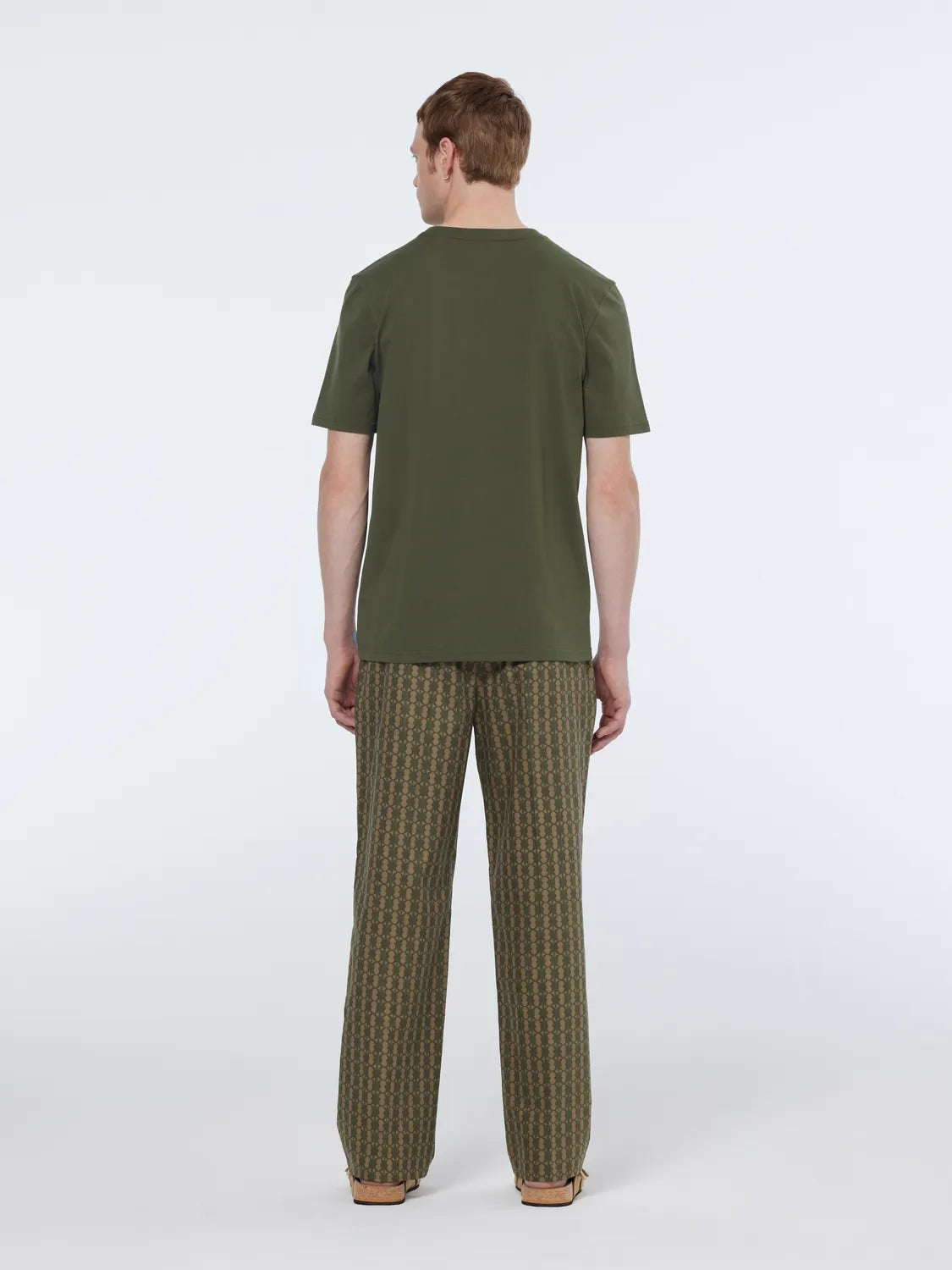 Straight Fit Printed Cotton-Blend Jogger