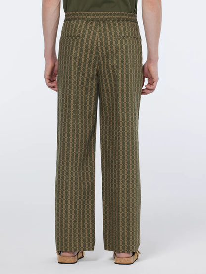 Straight Fit Printed Cotton-Blend Jogger