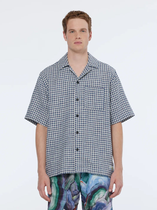 Jacquard Relaxed Fit Short Sleeve Shirt
