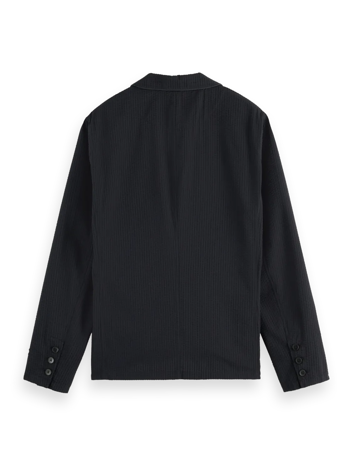 Unconstructed 3-Button Cotton-Blend Seersucker Blazer