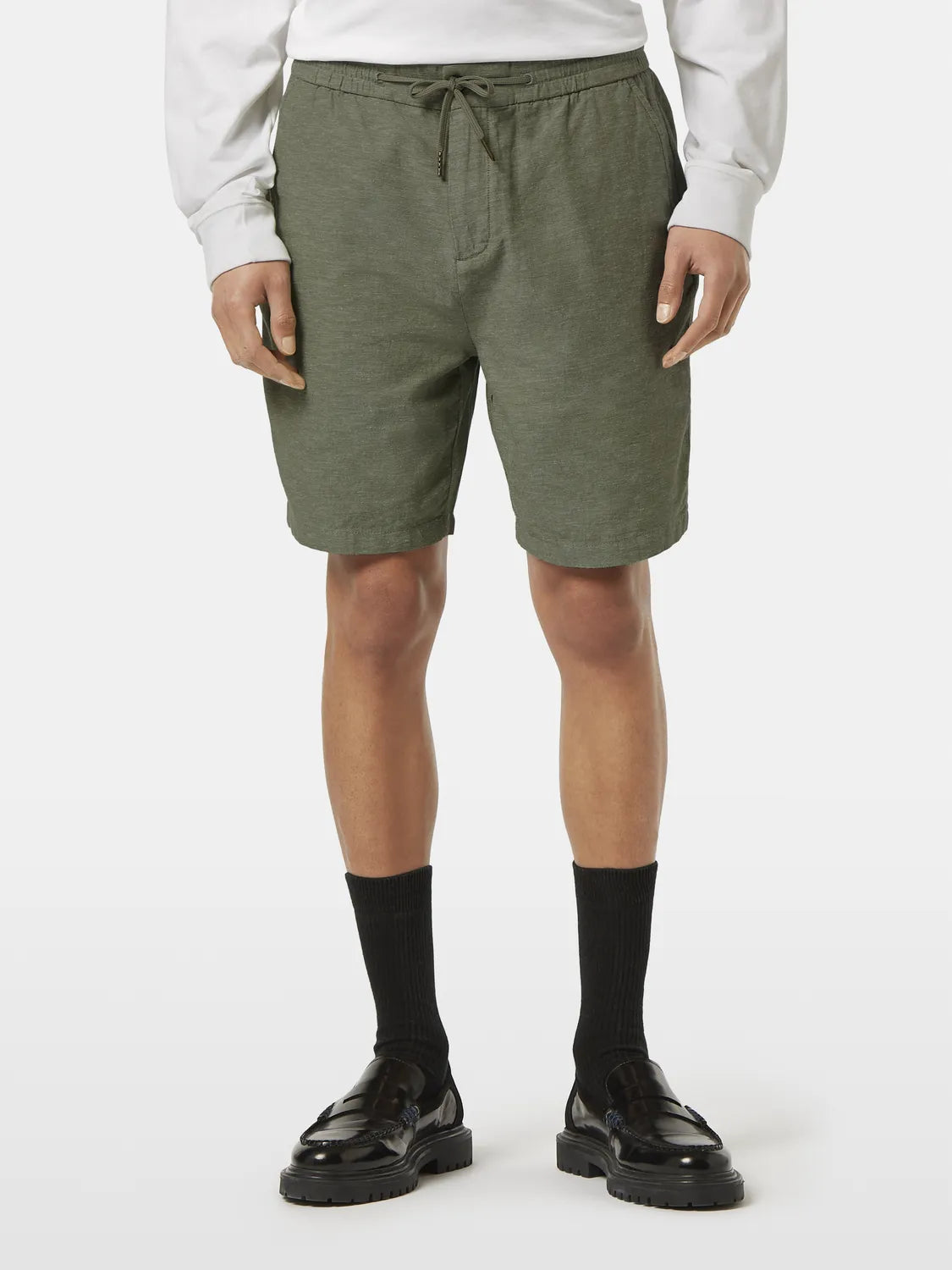 Fave Cotton-Linen Twill Bermuda