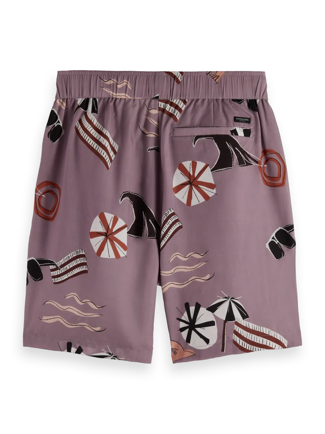 Fave Relaxed-Fit Printed Tencel Bermuda Short