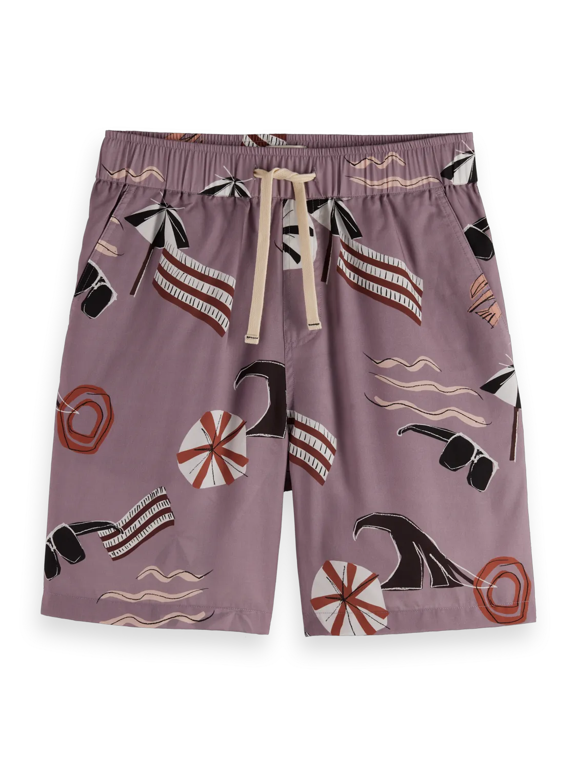 Fave Relaxed-Fit Printed Tencel Bermuda Short