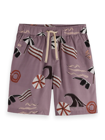 Fave Relaxed-Fit Printed Tencel Bermuda Short