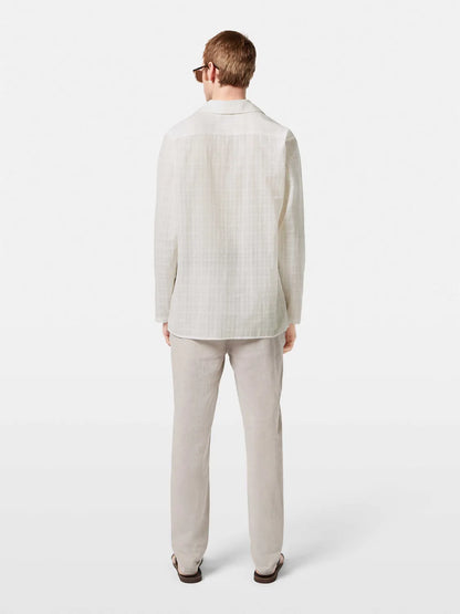 Regular-Fit Cotton Voile Shirt