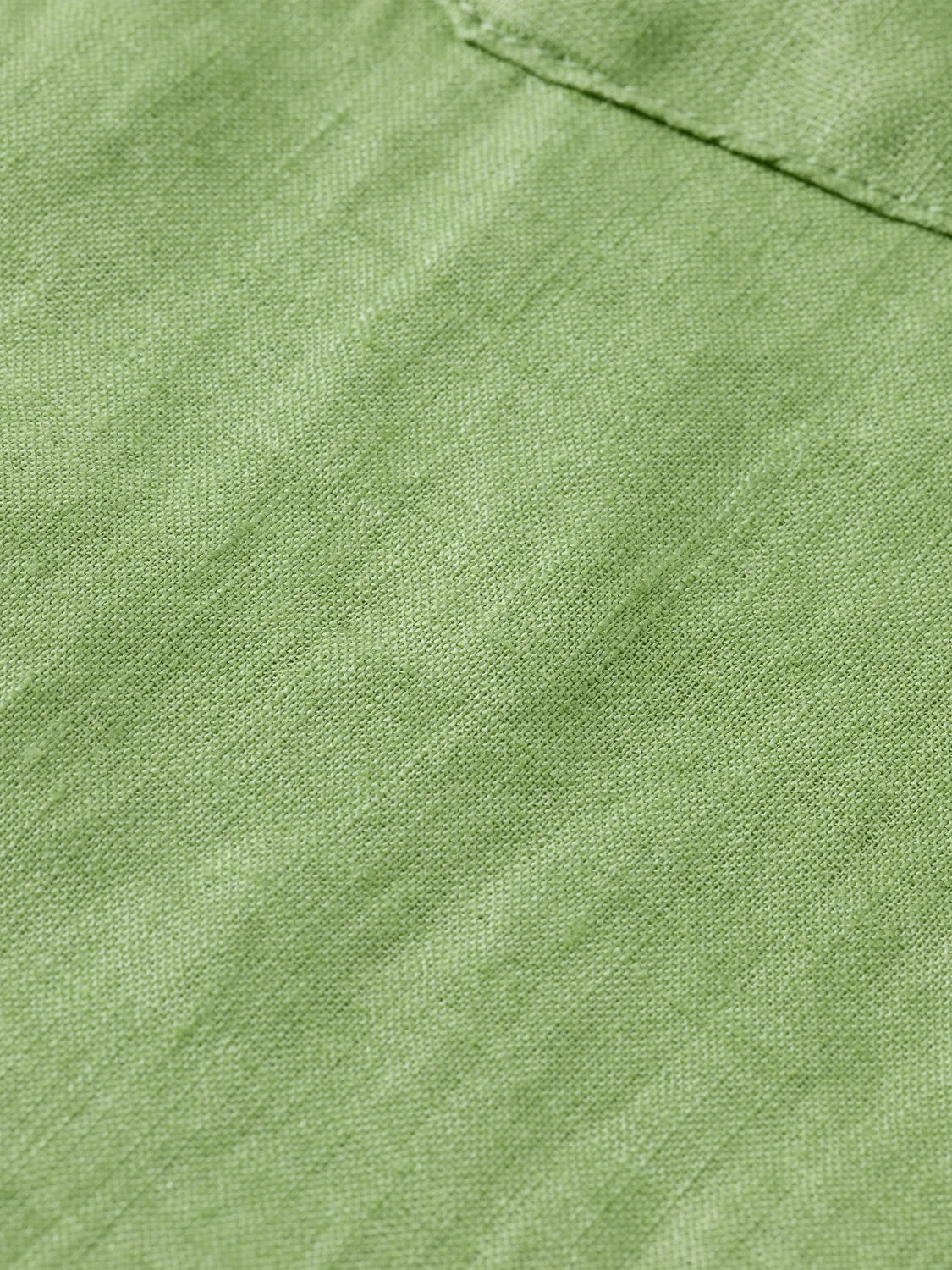 Regular Fit Linen Short Sleeve Button Down Shirt