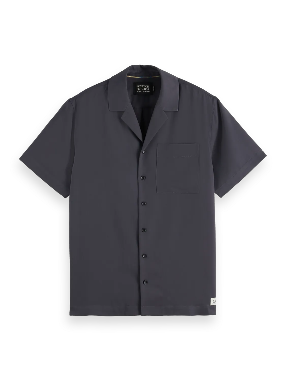 Regular-Fit Sateen Short Sleeve Shirt