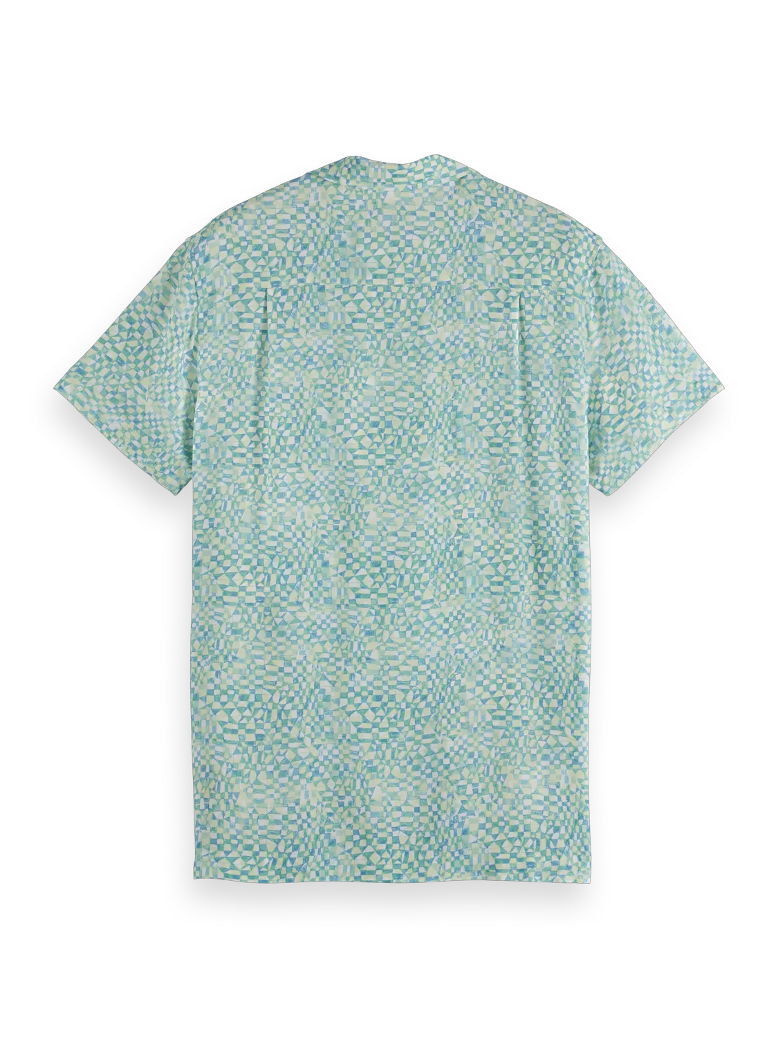 Printed Short Sleeve Regular-Fit Viscose Shirt