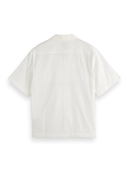 Embroidered Short Sleeve Relaxed-Fit Shirt