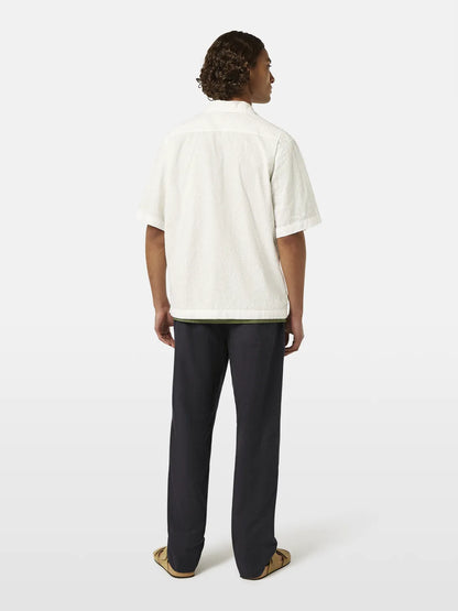 Embroidered Short Sleeve Relaxed-Fit Shirt