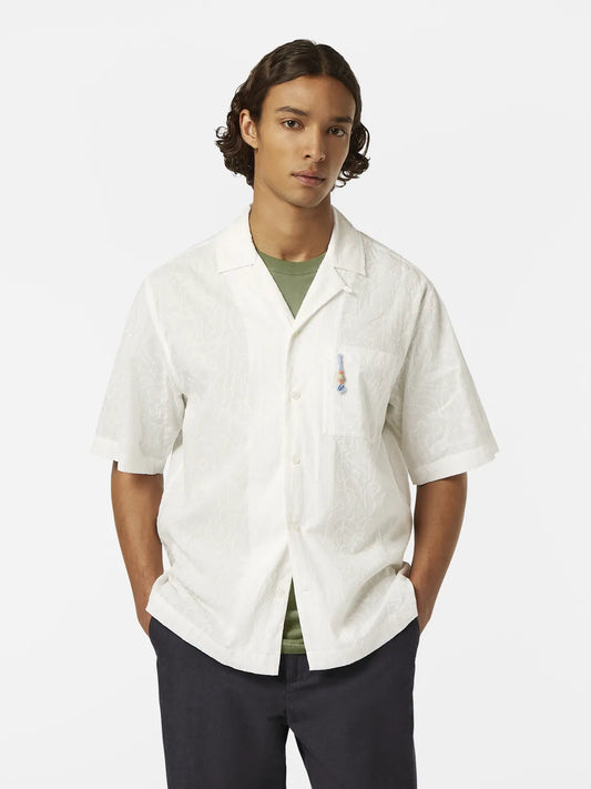 Embroidered Short Sleeve Relaxed-Fit Shirt