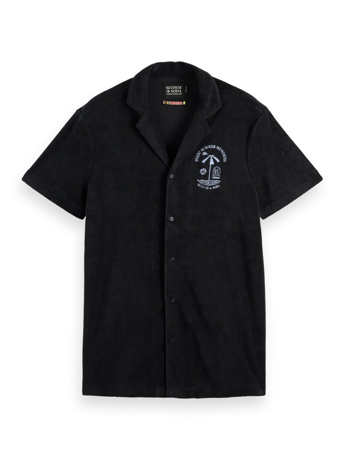 Short Sleeve Regular-Fit Terrycloth Shirt