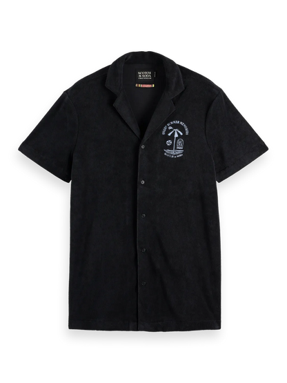 Short Sleeve Regular-Fit Terrycloth Shirt
