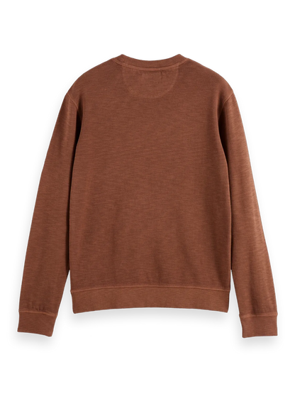 Regular-Fit Garment-Dyed Slub Sweatshirt