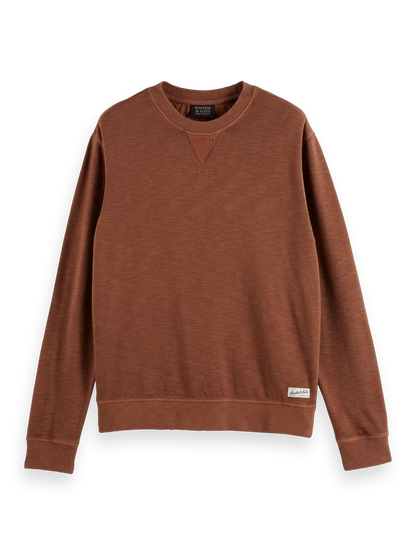 Regular-Fit Garment-Dyed Slub Sweatshirt