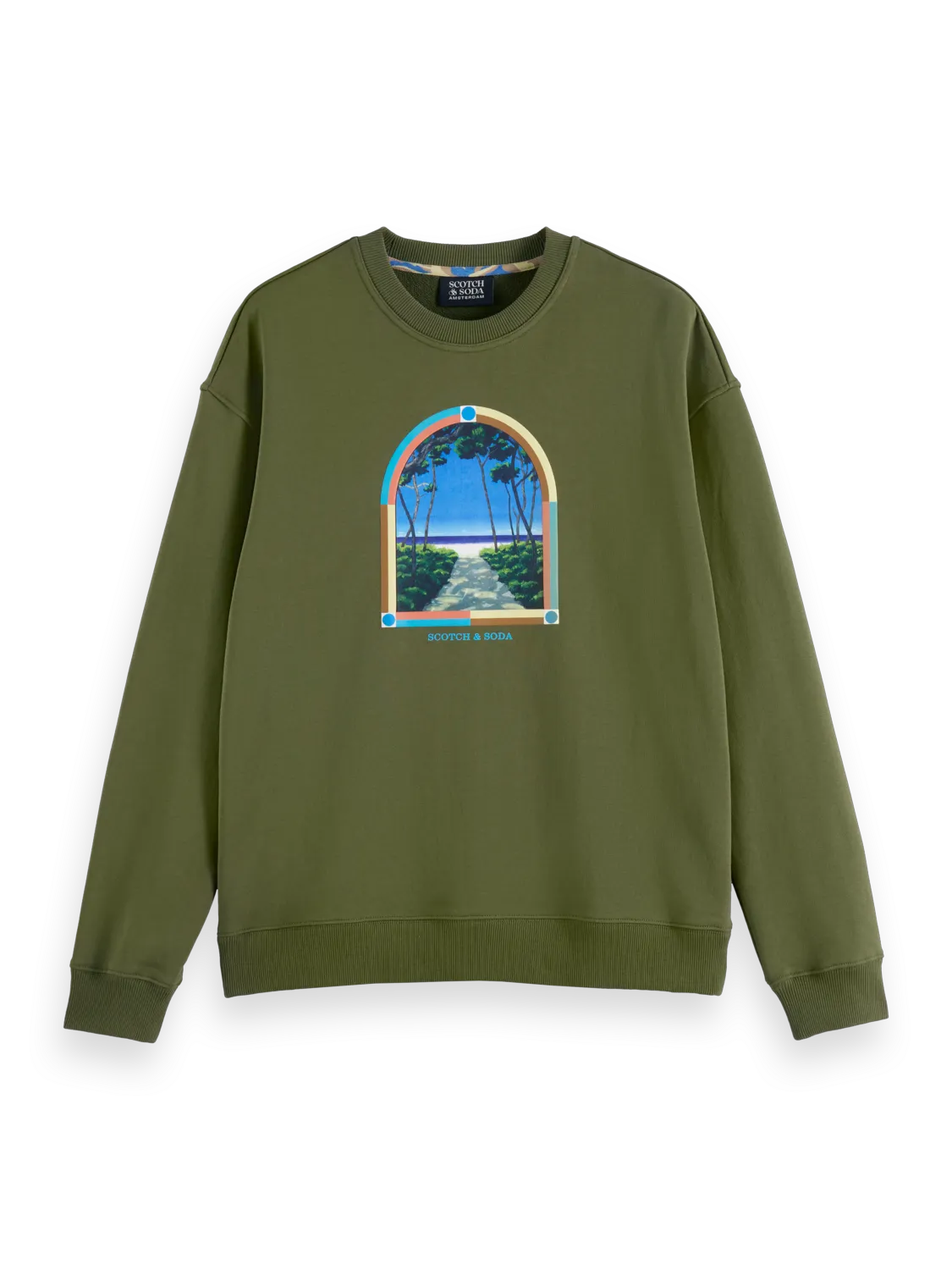 Relaxed-Fit Printed Artwork Sweatshirt