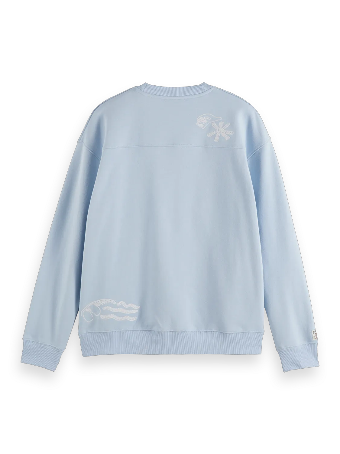 Relaxed-Fit Slub Embroidered Sweatshirt