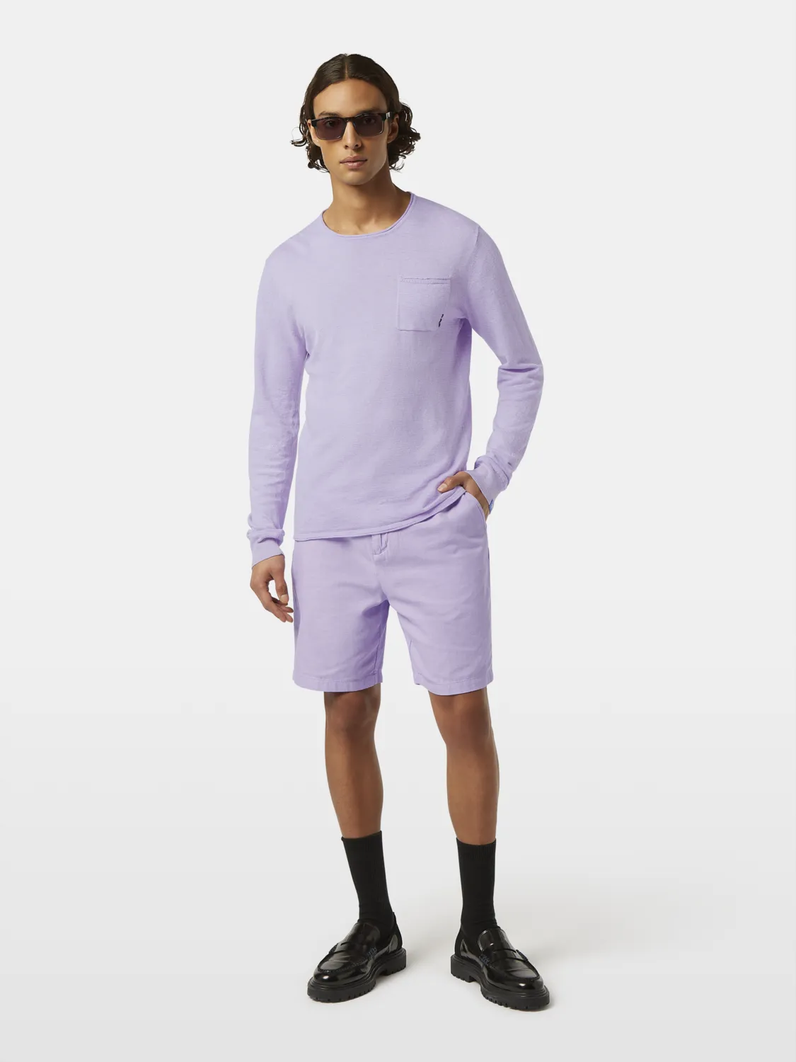 Linen-Blend Jumper