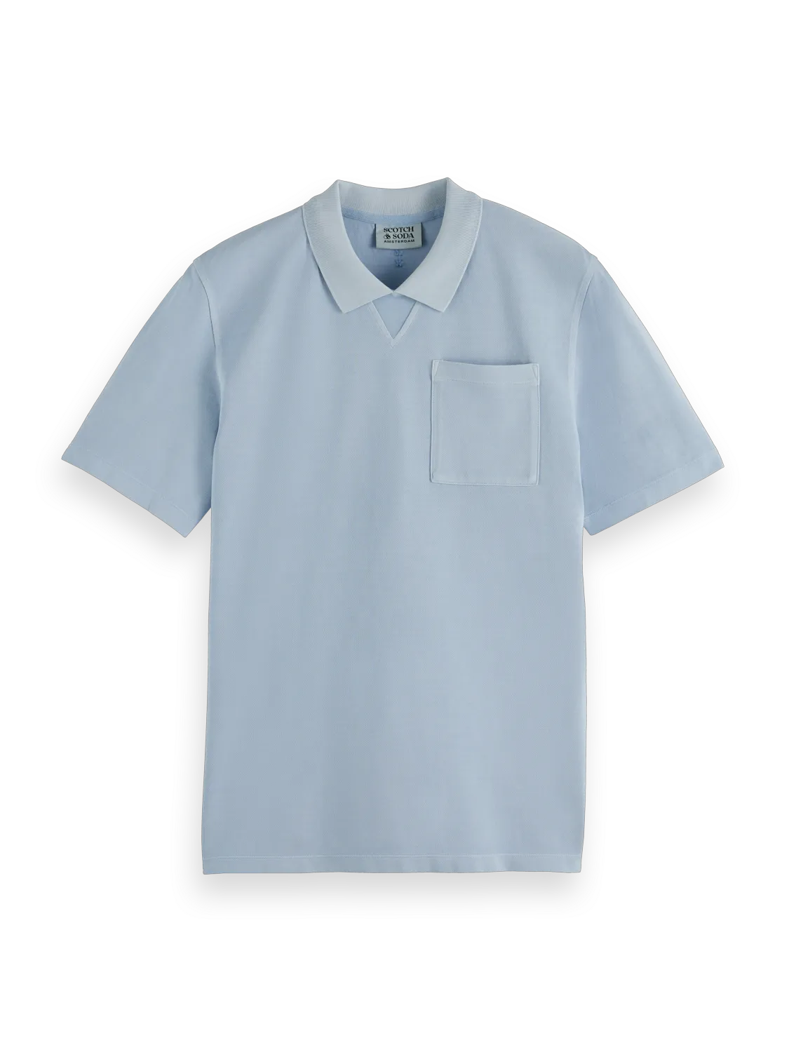 Washed Chest Pocket Relaxed-Fit Polo