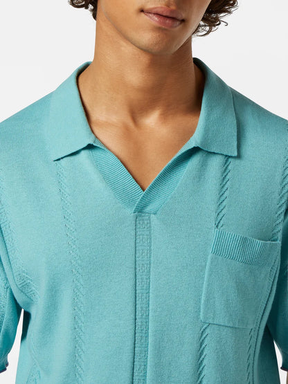 Relaxed Fit Knit Polo