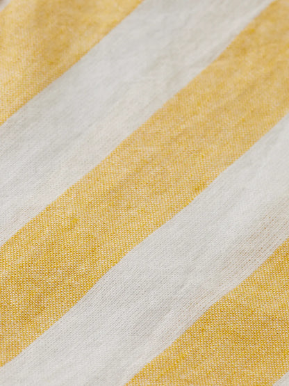 Regular-Fit Yarn-Dyed Linen Blend Stripe Shirt