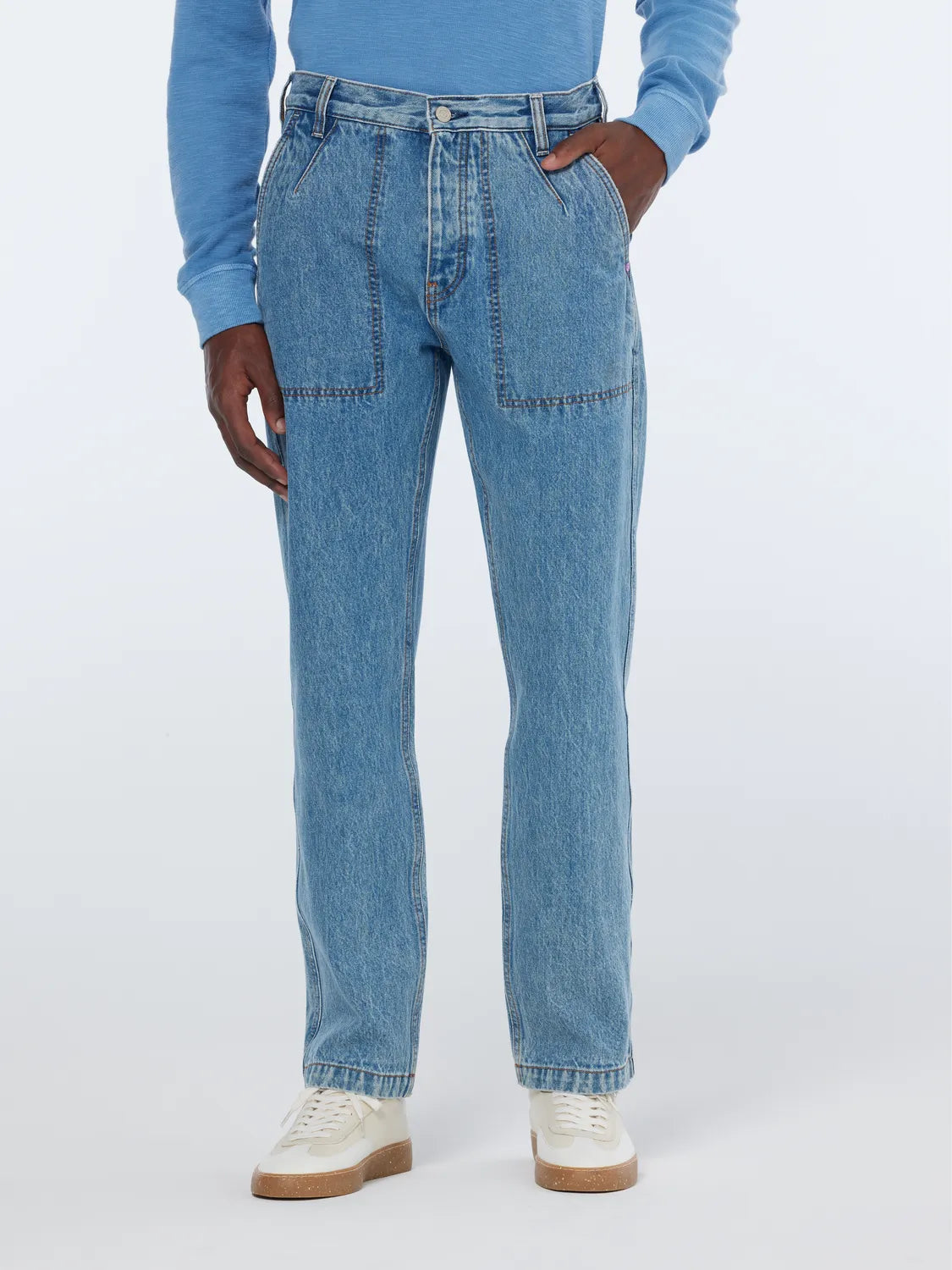 The Verve Straight Workwear Washed Denim Pant | Lakehouse