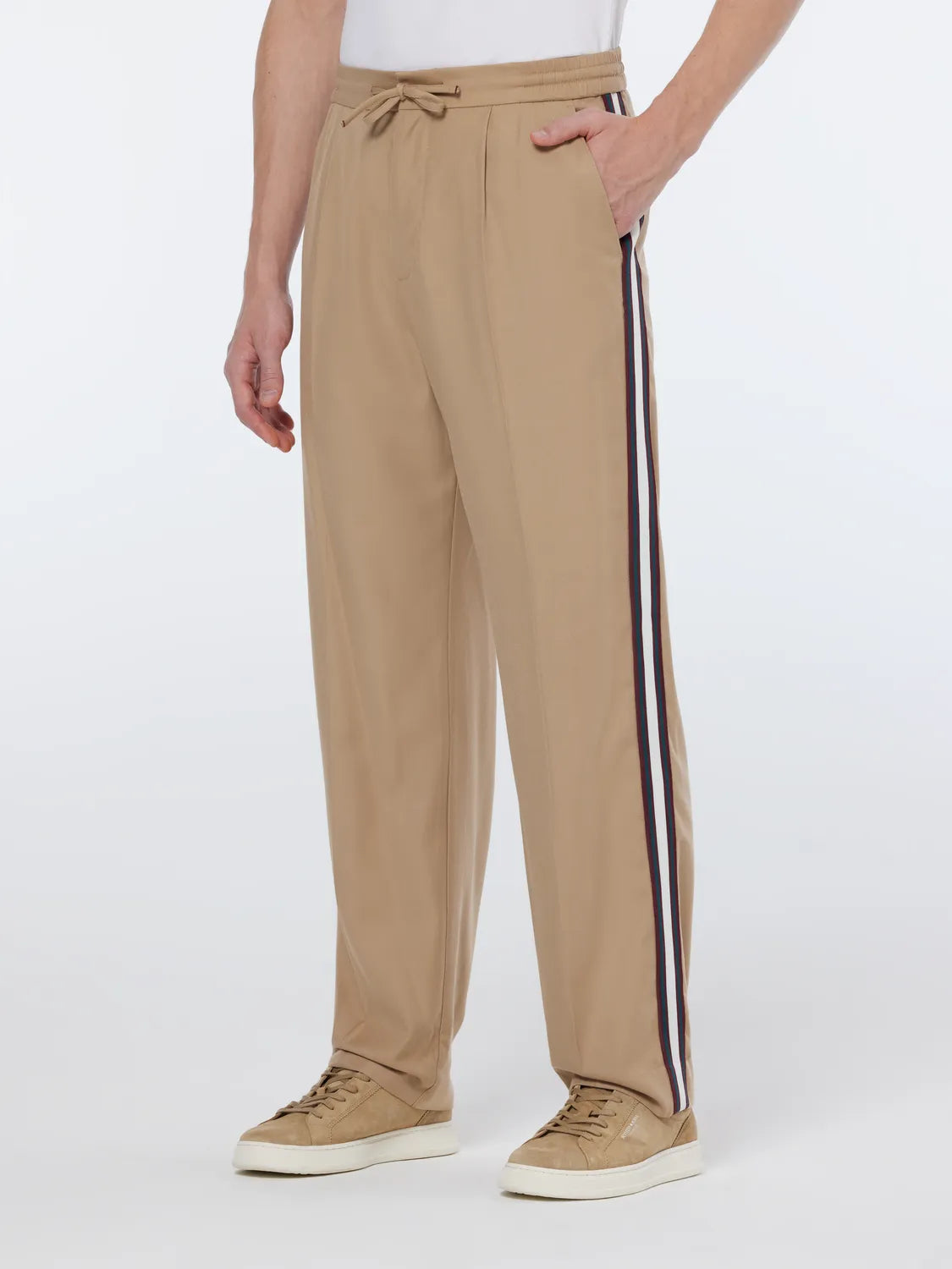 Tape-Trimmed Tailored Straight Fit Jogger