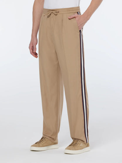 Tape-Trimmed Tailored Straight Fit Jogger