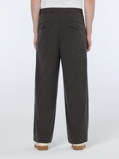 Pocket Detail Wide Fit Melange Chino